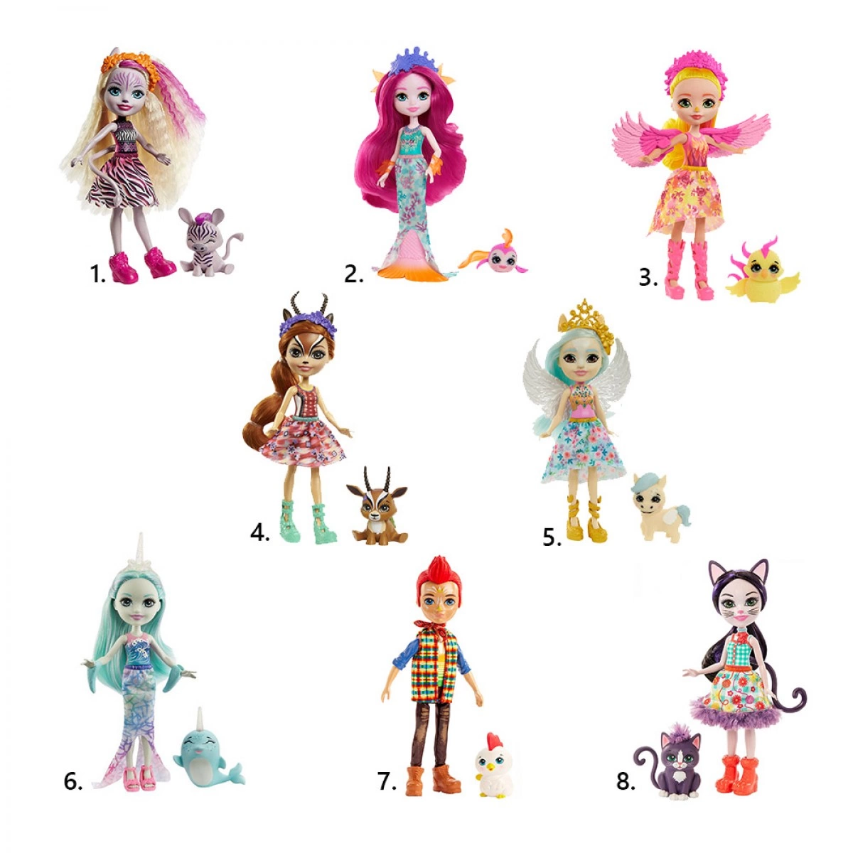 MATTEL ENCHANTIMALS ΚΟΥΚΛΑ & ΖΩΑΚΙ FNH22