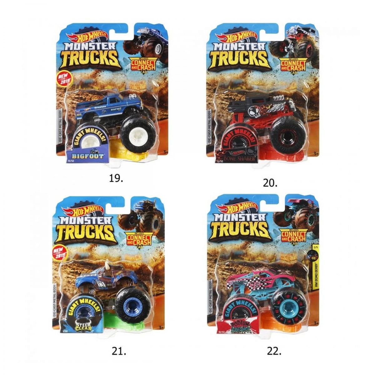 MATTEL HOT WHEELS ΟΧΗΜΑΤΑ MONSTER TRUCKS FYJ44