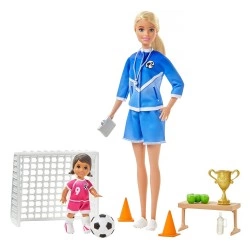 MATTEL BARBIE ΠΡΟΠΟΝΗΤΡΙΑ ΠΟΔΟΣΦΑΙΡΟΥ (2 ΣΧΕΔΙΑ) GLM53