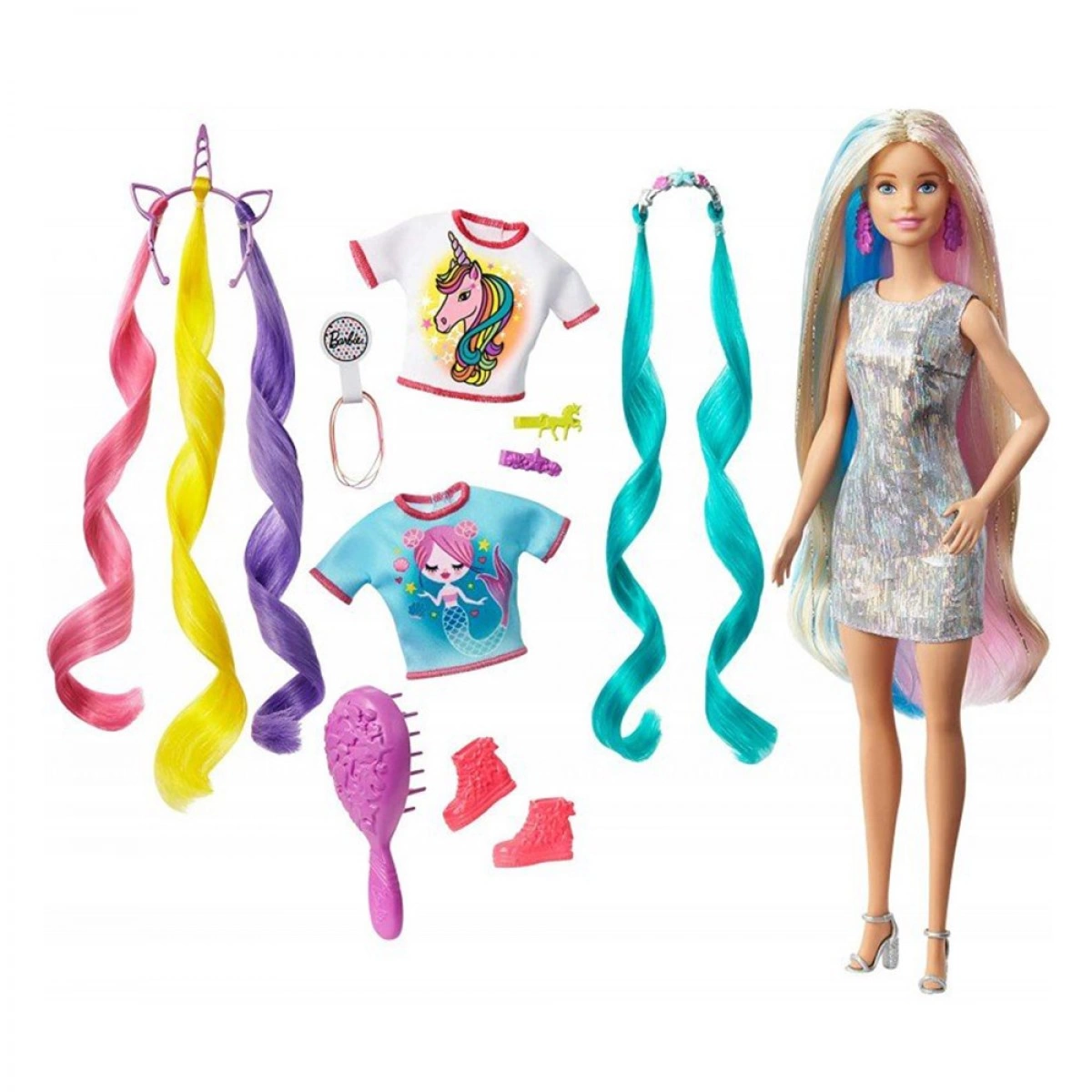 MATTEL BARBIE ΦΑΝΤΑΣΤΙΚΑ ΜΑΛΛΙΑ GHN04