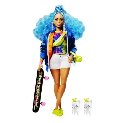 MATTEL BARBIE EXTRA BLUE CURLY HAIR GRN30