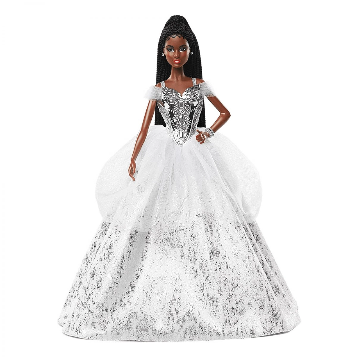 MATTEL BARBIE SILVER HOLIDAY GXL19
