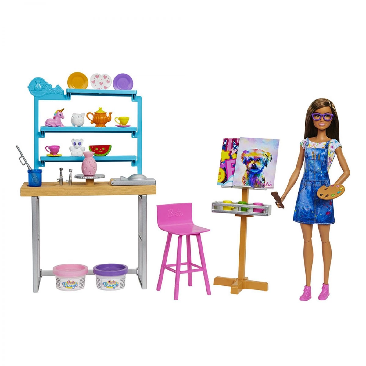 MATTEL BARBIE PAINTING STUDIO HCM85