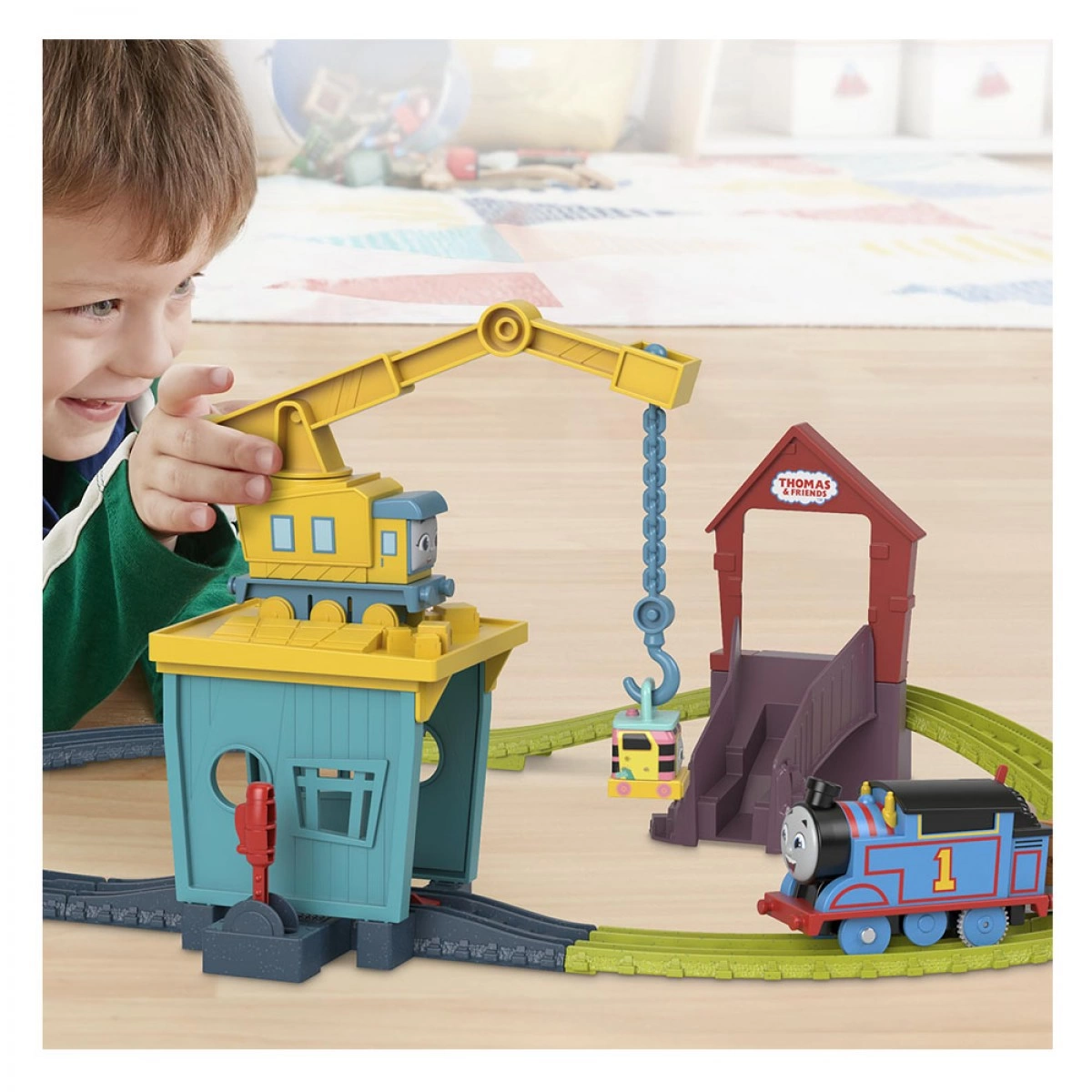 MATTEL ΤΟΜΑΣ- ΠΙΣΤΑ ΚΑΡΛΙ & ΤΗ ΣΑΝΤΙ HDY58