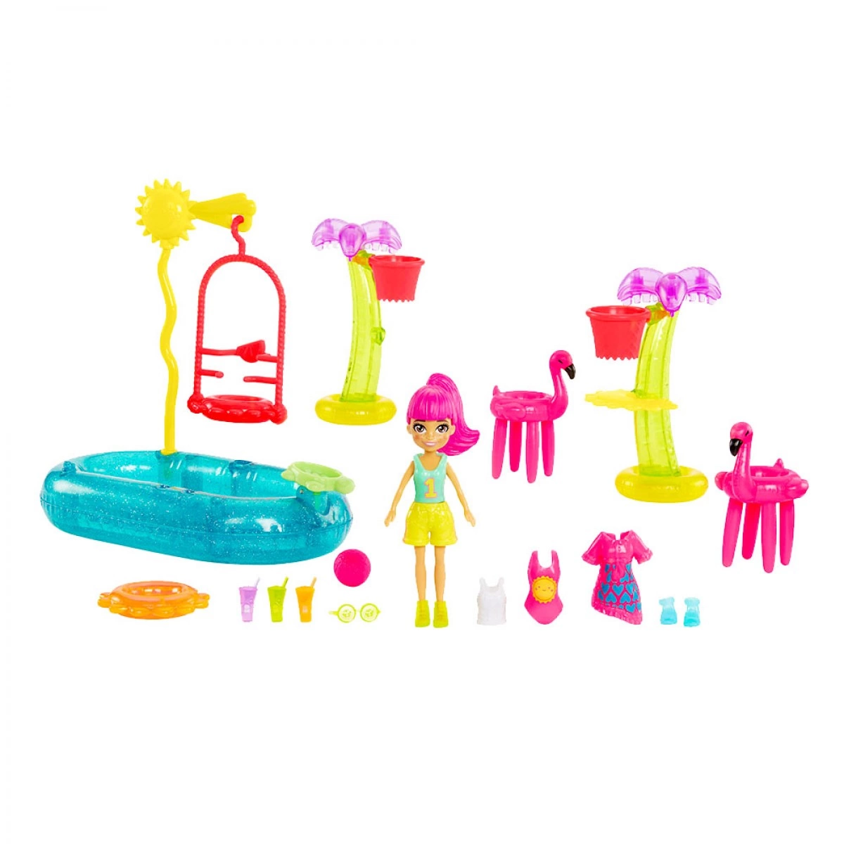 MATTEL POLY POCKET ΚΟΥΚΛΑ ΡΟΥΧΑ ΚΑΙ ΑΞΕΣΟΥΑΡ ΚΟΛΥΜΒΗΣΗΣ HDW60/HDW62