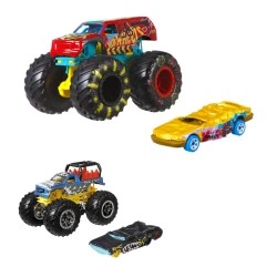 MATTEL HOT WHEELS ΟΧΗΜΑΤΑ MONSTER TRUCKS ΜΕ ΑΥΤΟΚΙΝΗΤΑΚΙ GRH81