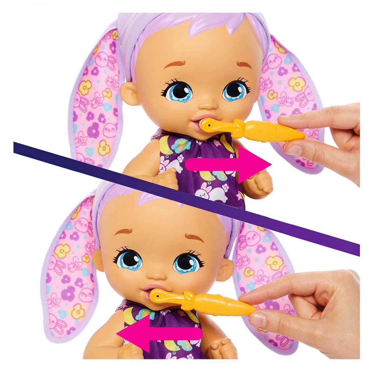 MATTEL MY GARDEN BABY ΜΩΡΑΚΙ ΛΑΓΟΥΔΑΚΙ-ΡΟΖ ΜΑΛΛΙΑ HGC12