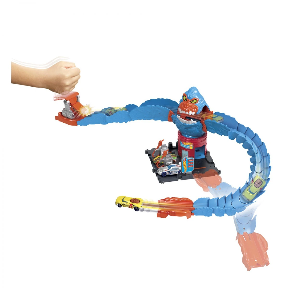 MATTEL HOT WHEELS ΠΙΣΤΕΣ CITY ΜΕ ΘΗΡΙΑ WRECK & RIDE GORILLA ATTACK HDR29/HDR30