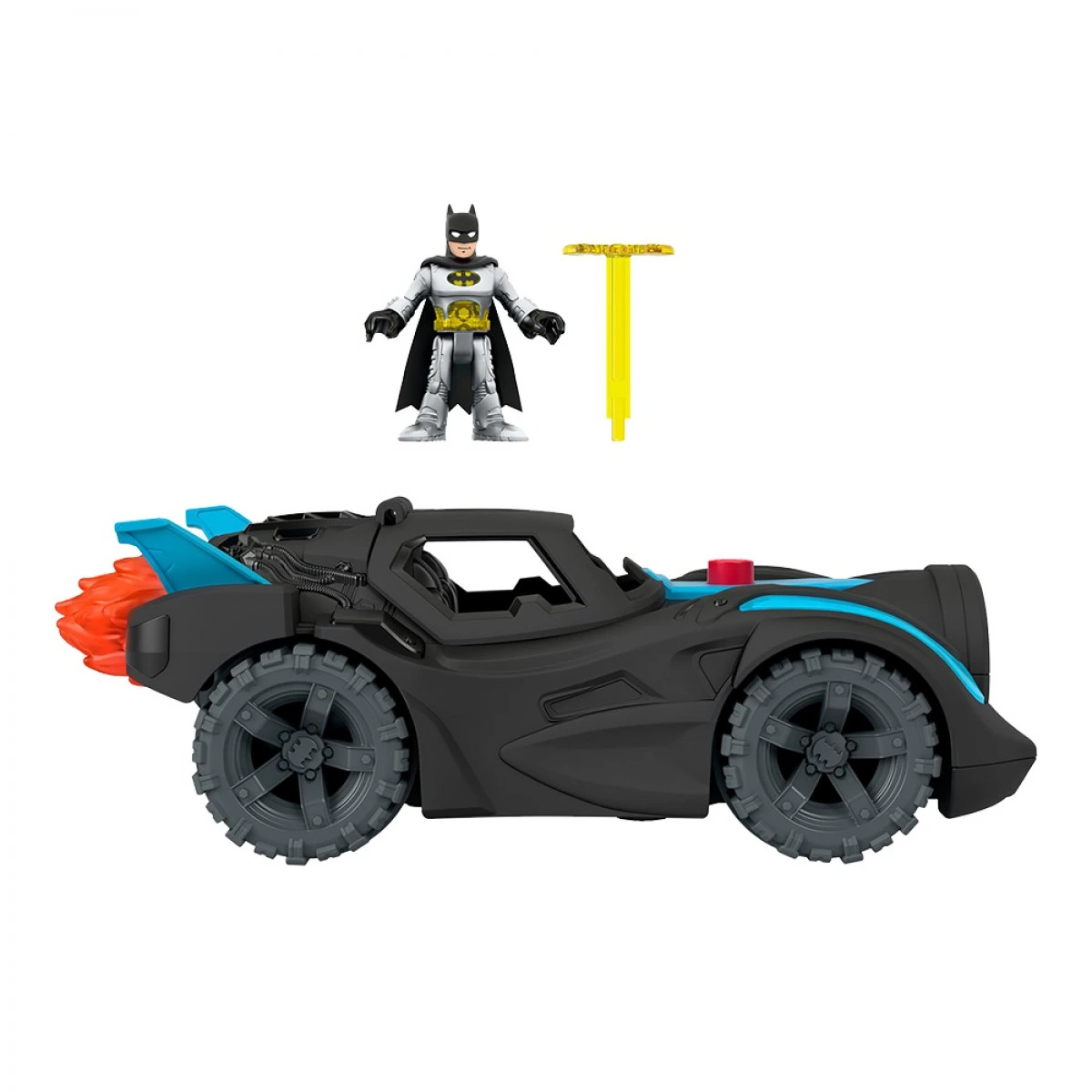 FISHER PRICE IMAGINEXT- BATMOBILE ME ΦΩΤΑ ΚΑΙ ΗΧΟΥΣ HGX96