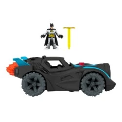 FISHER PRICE IMAGINEXT- BATMOBILE ME ΦΩΤΑ ΚΑΙ ΗΧΟΥΣ HGX96