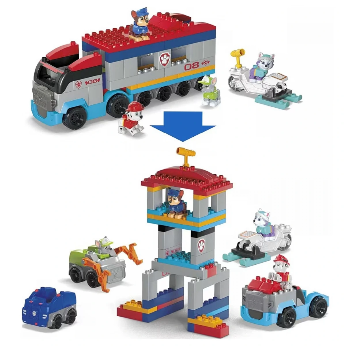 MATTEL MEGA BLOCKS PAW PATROLLER & ΚΟΥΤΑΒΑΚΙΑ HJN73