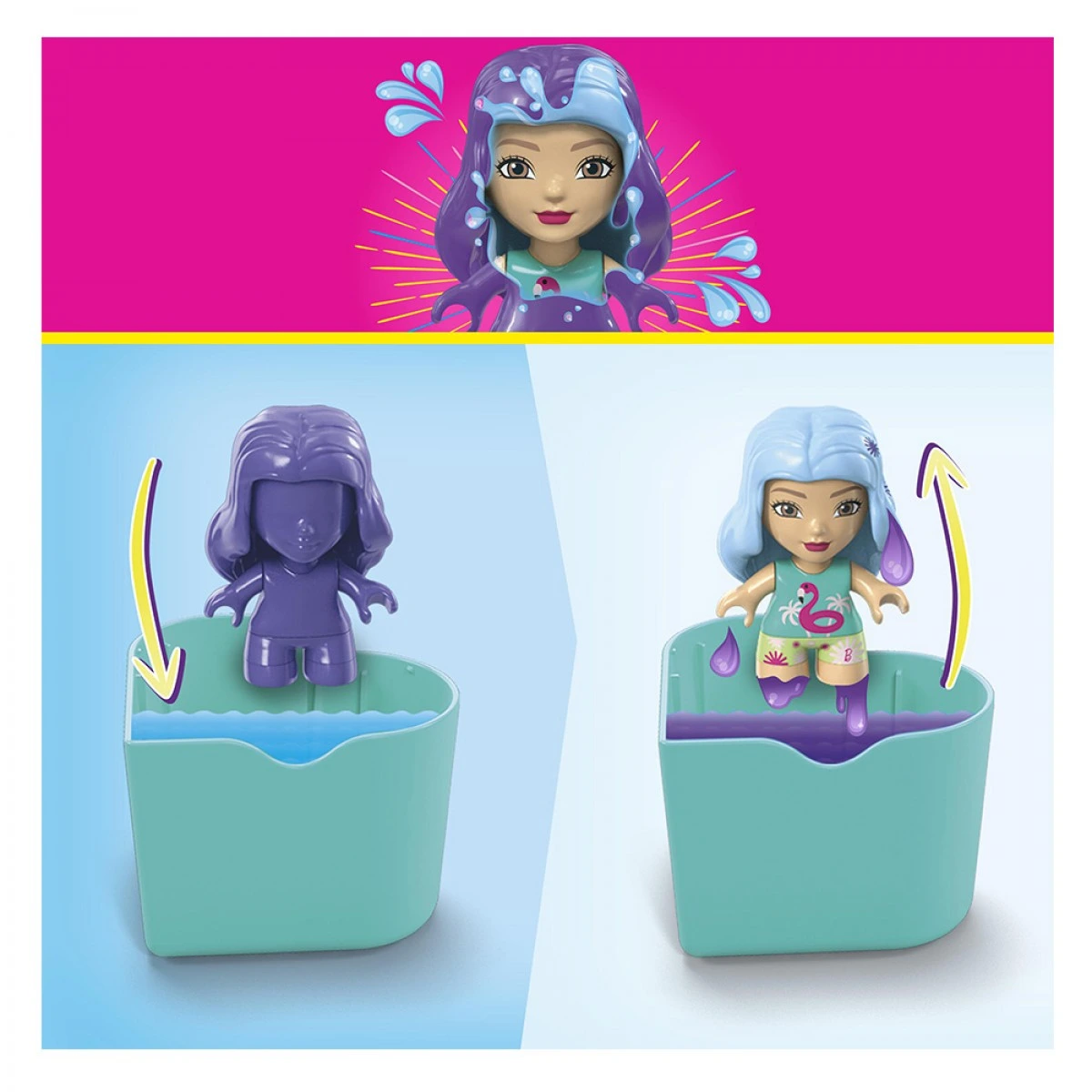 MATTEL MEGA BARBIE COLOR REVEAL HHP85/HHP86