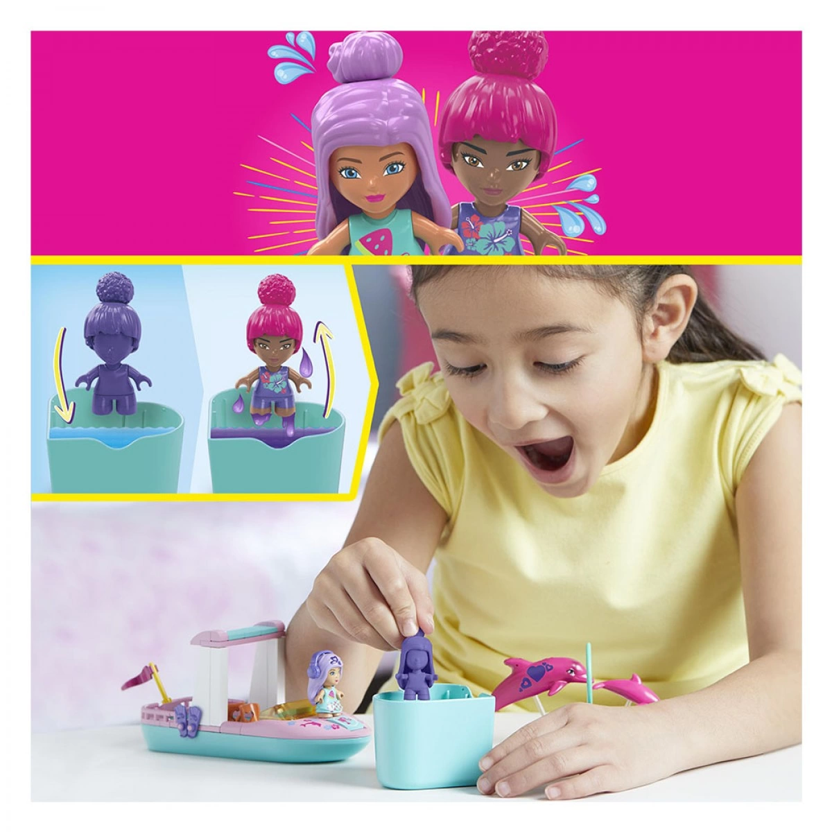 MATTEL BARBIE MEGA COLOR REVEAL-ΣΚΑΦΟΣ ΔΕΛΦΙΝΙΑ HHW83