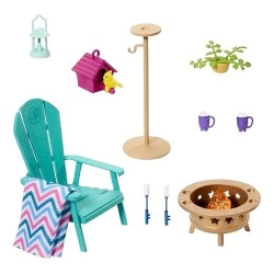 MATTEL BARBIE ΕΠΙΠΛΑ ΣΕΤ ΚΗΠΟΥ HJV32/HJV33