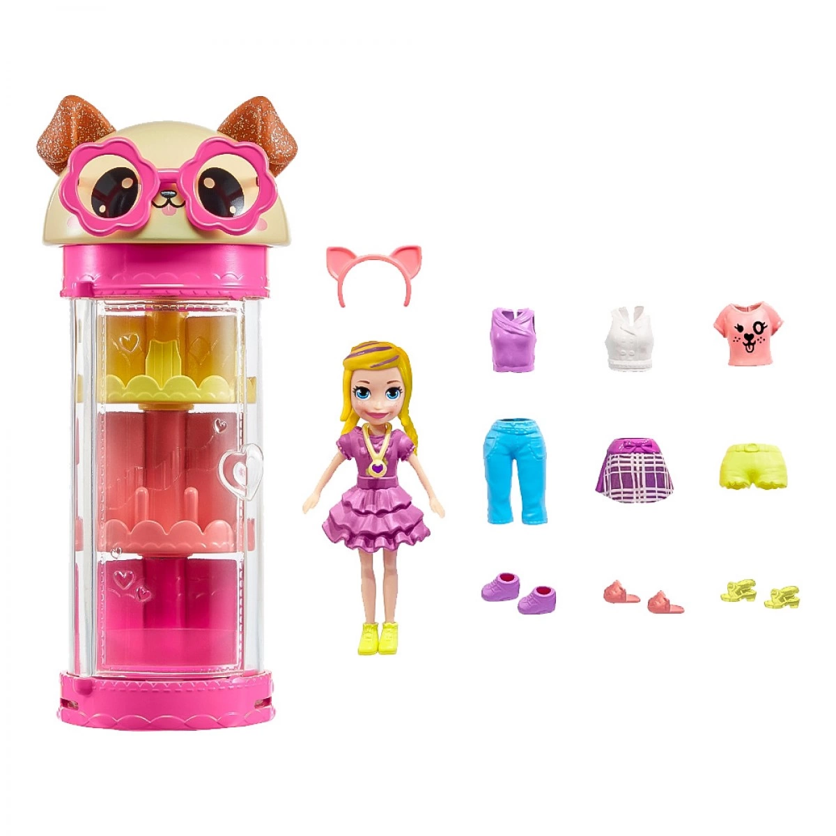 MATTEL POLLY POCKET ΚΥΛΙΝΔΡΟΣ ΜΟΔΑΣ ΜΕ ΚΟΥΚΛΑ HKW04/HKW06