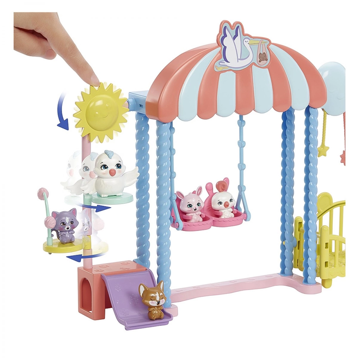 MATTEL ENCHANTIMALS BABY BEST FRIENDS-ΠΑΙΔΙΚΟΣ ΣΤΑΘΜΟΣ HLH23