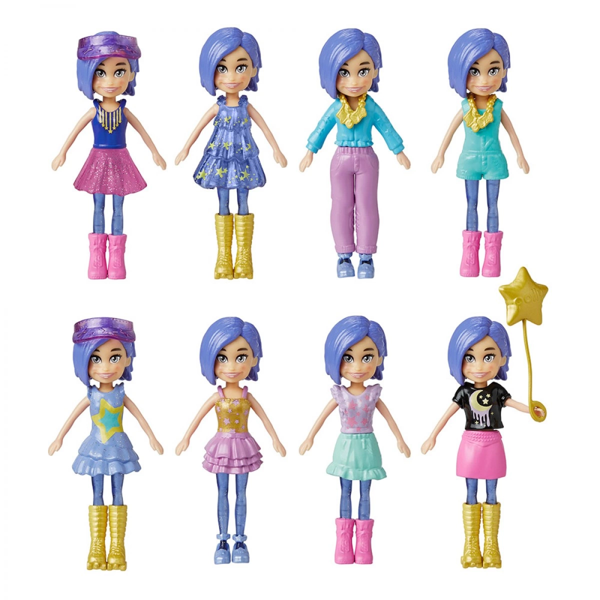 MATTEL POLLY POCKET MEDIUM FASHION 6 HKV88/HKV93