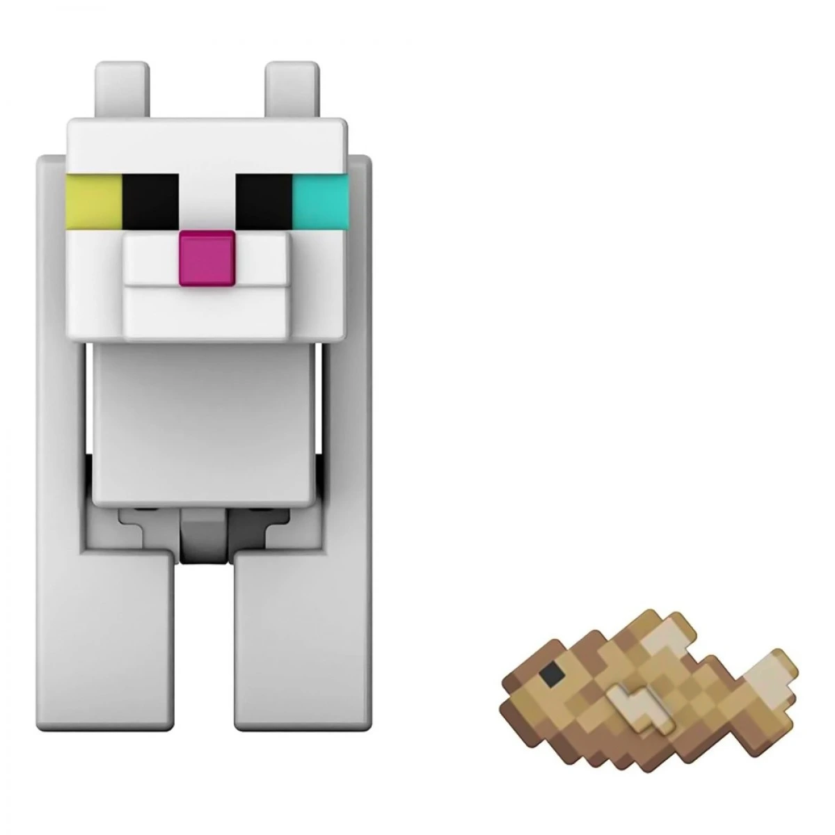 MATTEL MINECRAFT ΦΙΓΟΥΡΑ WHITE CAT  (38 ΕΚΑΤΟΣΤΑ) JL10/HLB20