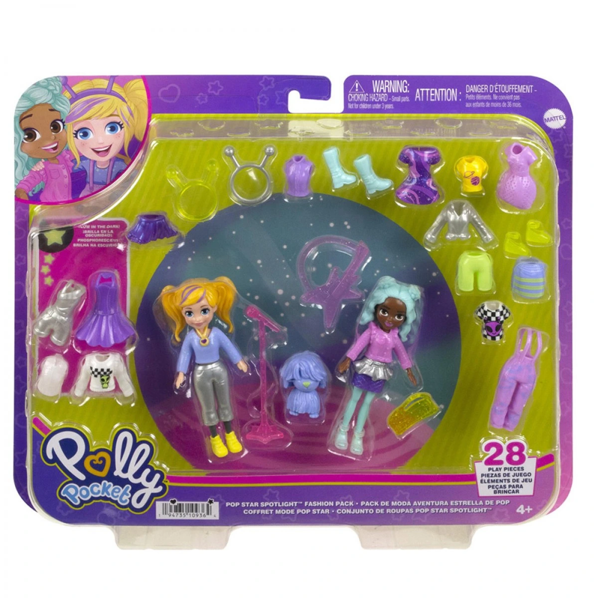 MATTEL POLLY POCKET PACK  POP STAR SPOTLIGHT HNF51/HKV97