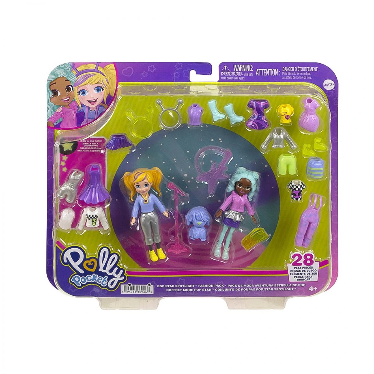 MATTEL POLLY POCKET PACK  POP STAR SPOTLIGHT HNF51/HKV97