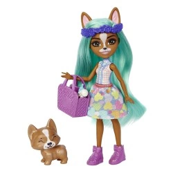MATTEL ENCHANTIMALS BABY BEST FRIEND CRIZIA CORGI & SHOW HLK83/HLK86