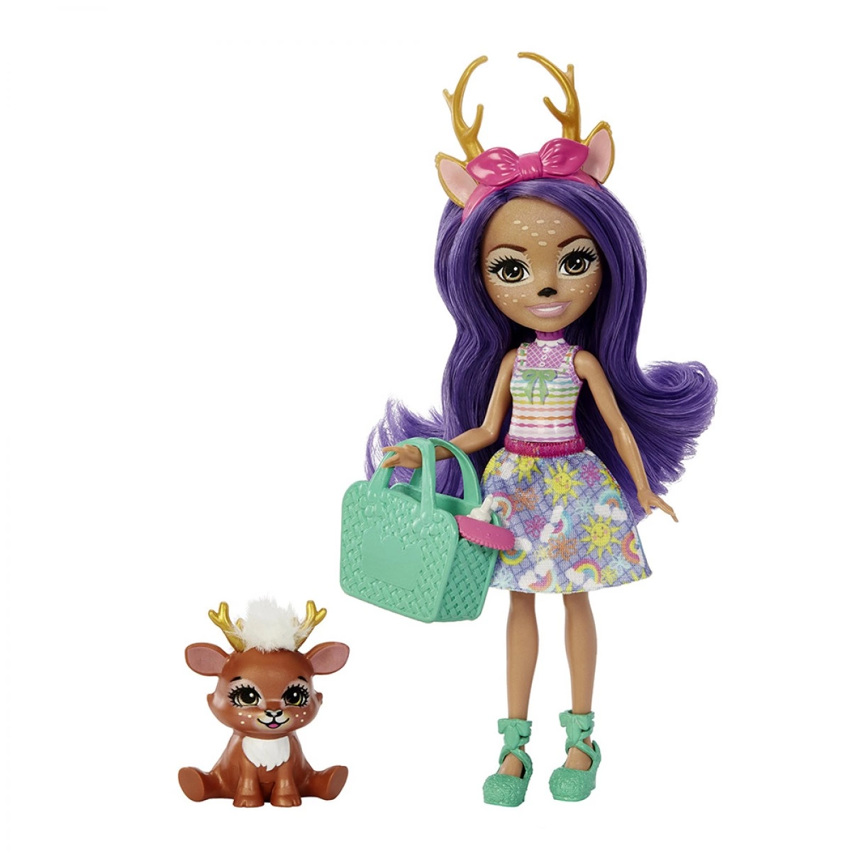 MATTEL ENCHANTIMALS BABY BEST FRIEND DANESSA DEER & SPRINT HLK83/HLK84