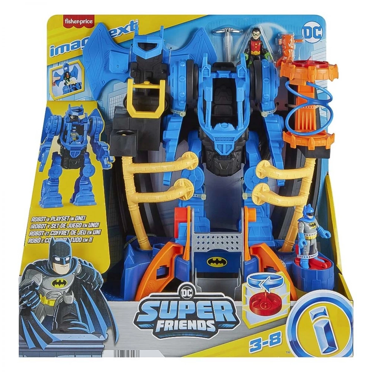 MATTEL IMAGINEXT DC SUPER FRIENDS ROBOT FORTRESS HML02