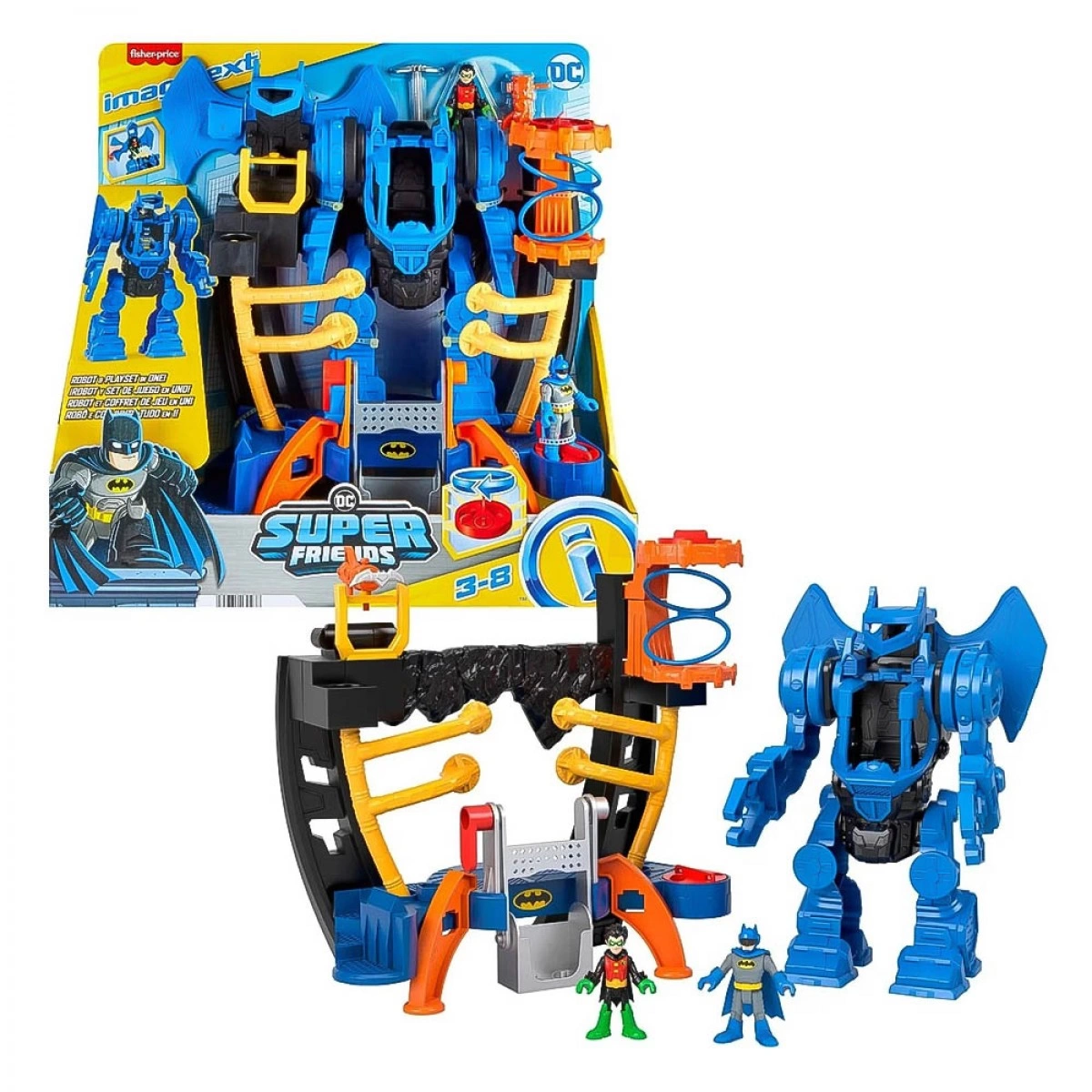 MATTEL IMAGINEXT DC SUPER FRIENDS ROBOT FORTRESS HML02