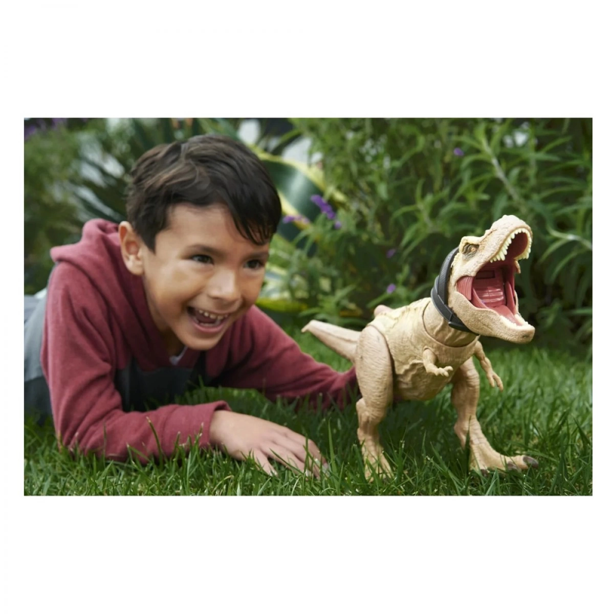 MATTEL JURRASIC WORLD  T-REX ΑΝΙΧΝΕΥΕΙ ΚΑΙ ΔΑΓΚΩΝΕΙ HNT62
