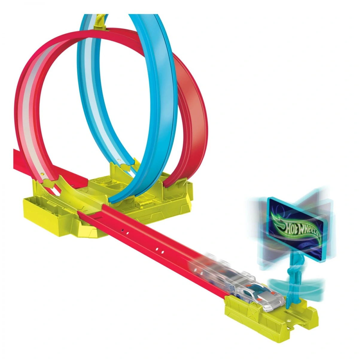 MATTEL HOT WHEELS ΠΙΣΤΑ NEON SPEEDERS LASER STUNT SLAMWAY HPC05