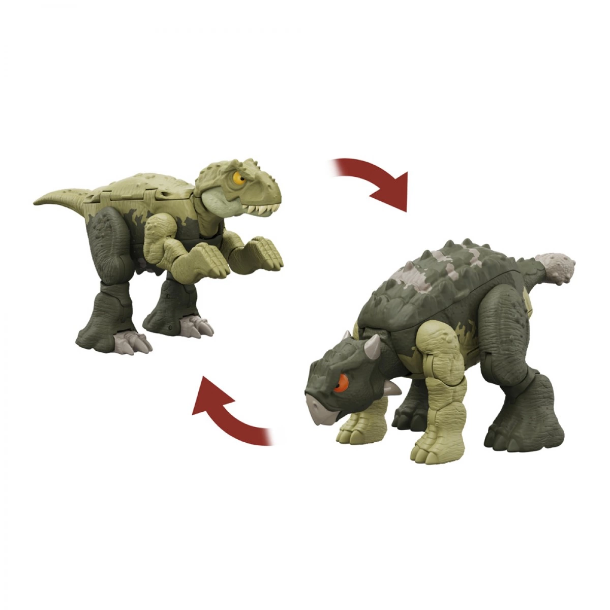 MATTEL JURASSIC WORLD 2 ΣΕ 1 TYRANNOSAURUS & ANKYLOSAURUS HLP05/HLP08