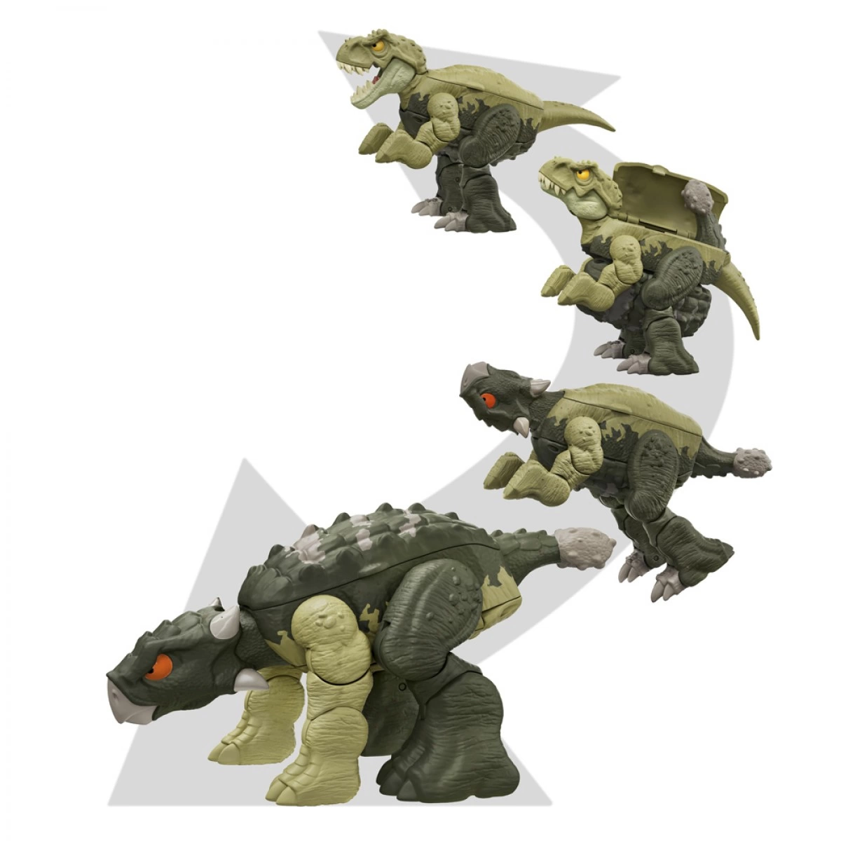 MATTEL JURASSIC WORLD 2 ΣΕ 1 TYRANNOSAURUS & ANKYLOSAURUS HLP05/HLP08