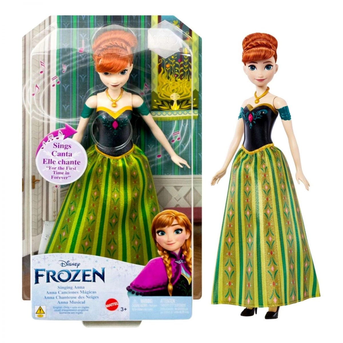 MATTEL FROZEN - ΑΝΝΑ ΠΟΥ ΤΡΑΓΟΥΔΑΕΙ (ΑΓΓΛΙΚΑ) HLW56