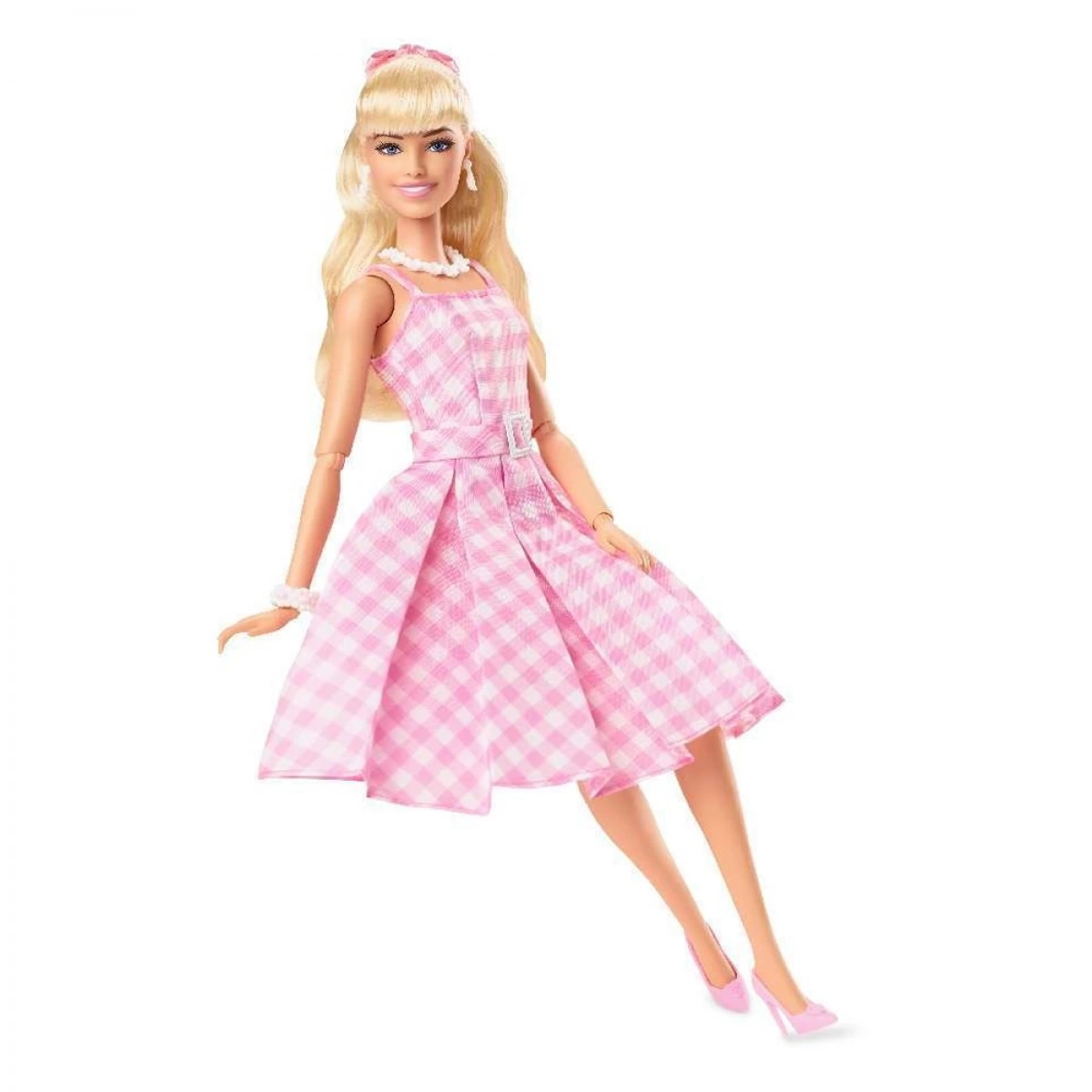 MATTEL BARBIE MOVIE PINK GINGHAM DRESS HPJ96