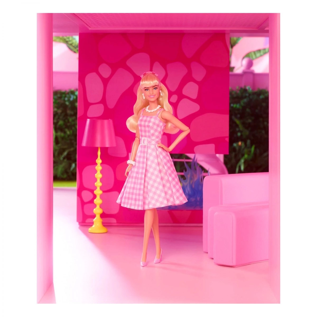 MATTEL BARBIE MOVIE PINK GINGHAM DRESS HPJ96
