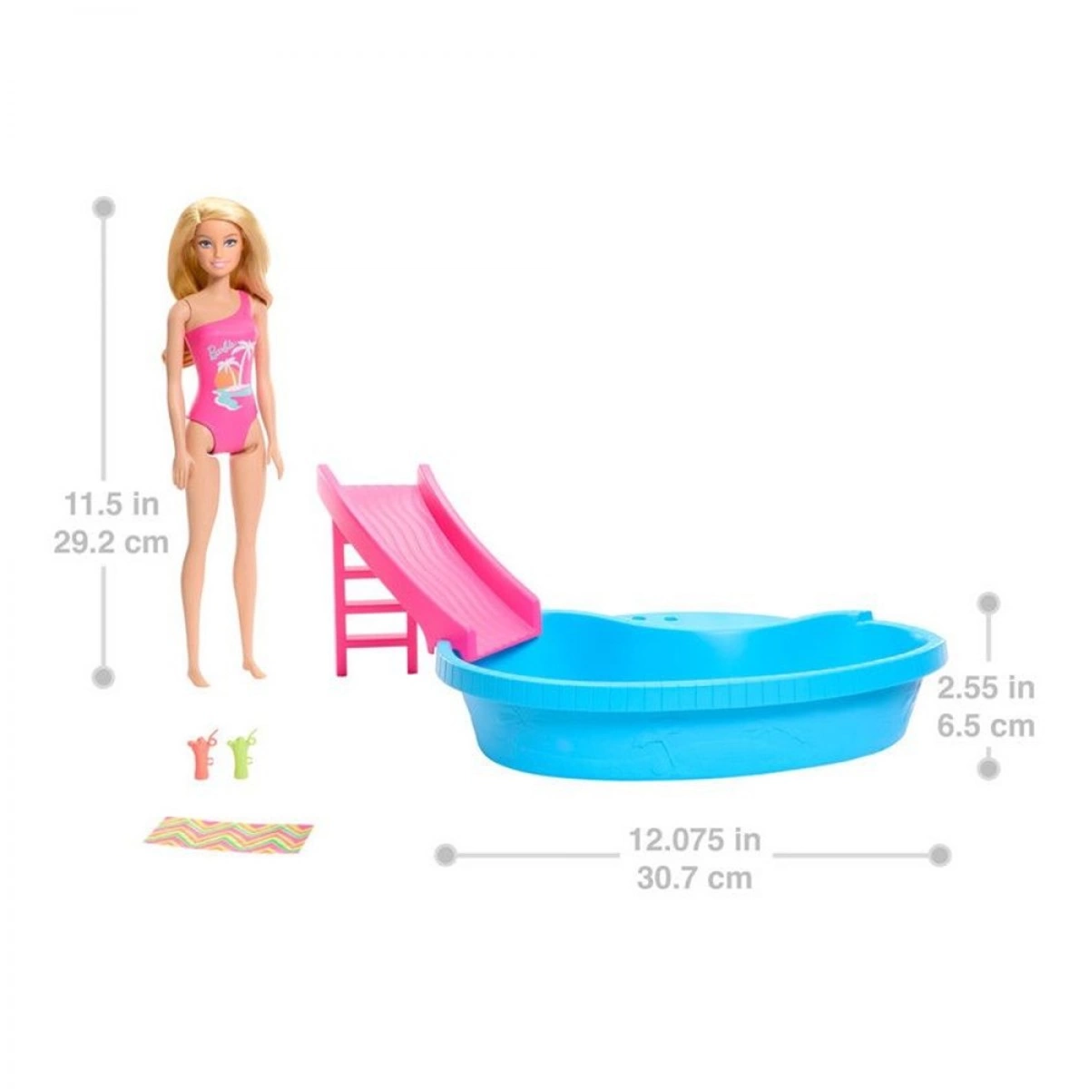 MATTEL BARBIE ΠΙΣΙΝΑ ΜΕ ΚΟΥΚΛΑ HRJ74