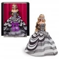 MATTEL BARBIE ΑΣΠΡΟΜΑΥΡΟ ΦΟΡΕΜΑ 65 ΧΡΟΝΙΑ HRM58