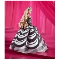 MATTEL BARBIE ΑΣΠΡΟΜΑΥΡΟ ΦΟΡΕΜΑ 65 ΧΡΟΝΙΑ HRM58