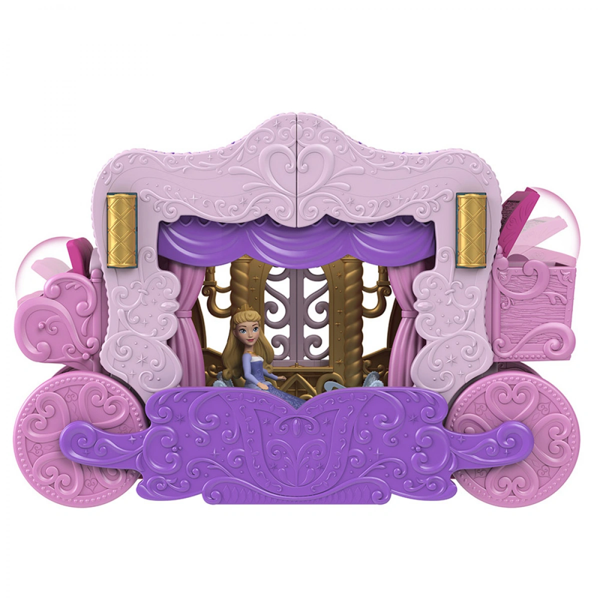 MATTEL DISNEY PRINCESS SD PLYST BG RVL  CARRIAGE TO CASTLE HWX17