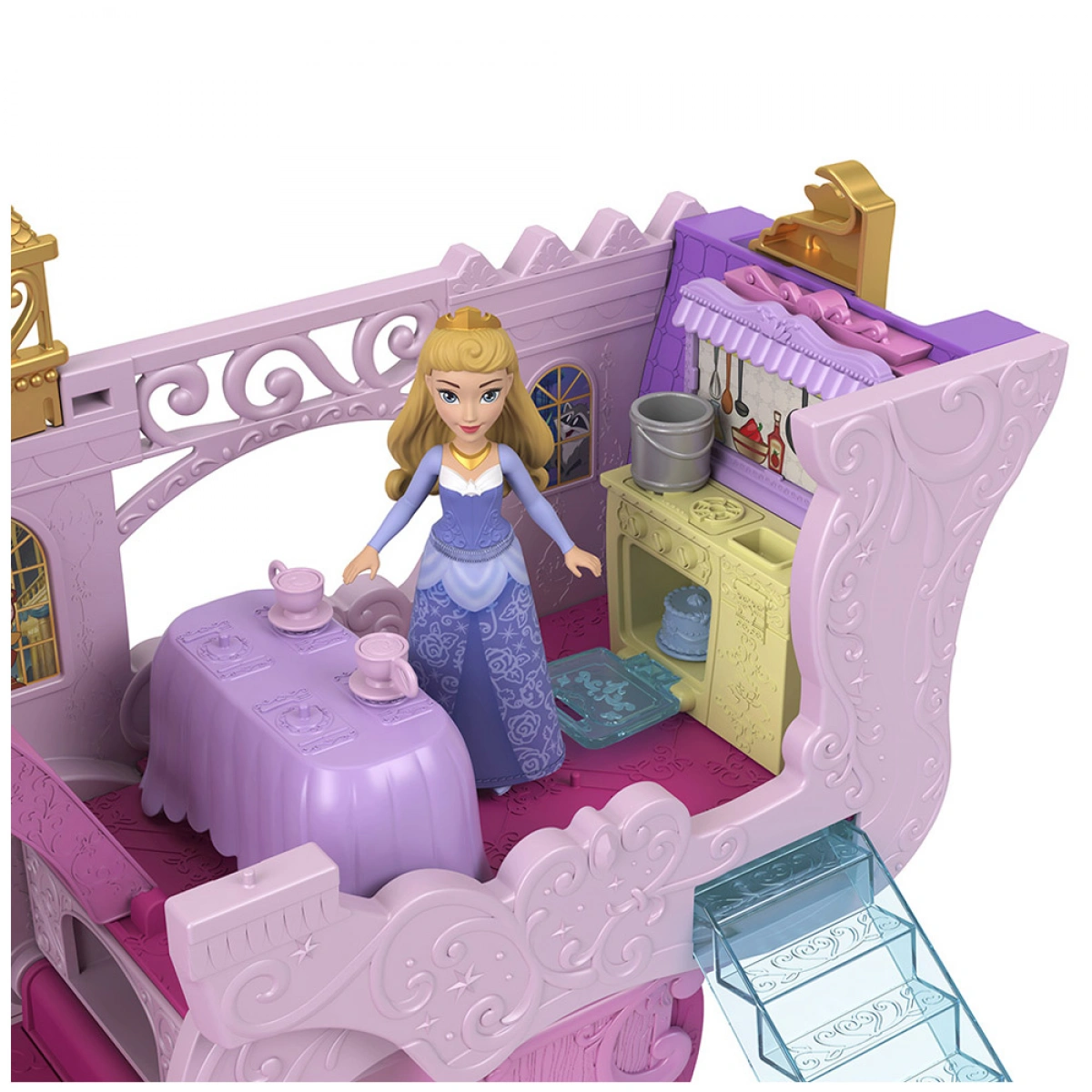 MATTEL DISNEY PRINCESS SD PLYST BG RVL  CARRIAGE TO CASTLE HWX17