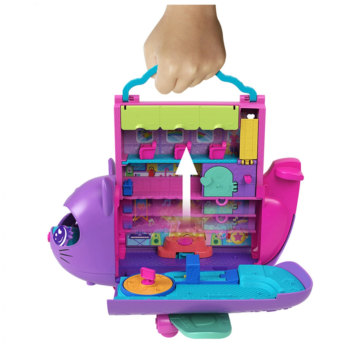 MATTEL POLLY POCKET KITTY AIRWAYS PLAYSET N0 HWP19