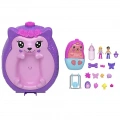 MATTEL POLLY POCKET ΤΡΕΝΤΙ ΤΣΑΝΤΑΚΙ HEDGEHOG MOM AND BABY Ι GKJ63/JBJ91