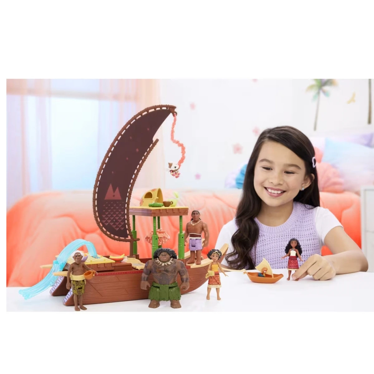 MATTEL DISNEY PRINCESS - ΜΙΝΙ ΦΙΓΟΥΡΑ ΒΑΙΑΝΑ ΚΑΡΑΒΙ JBT78