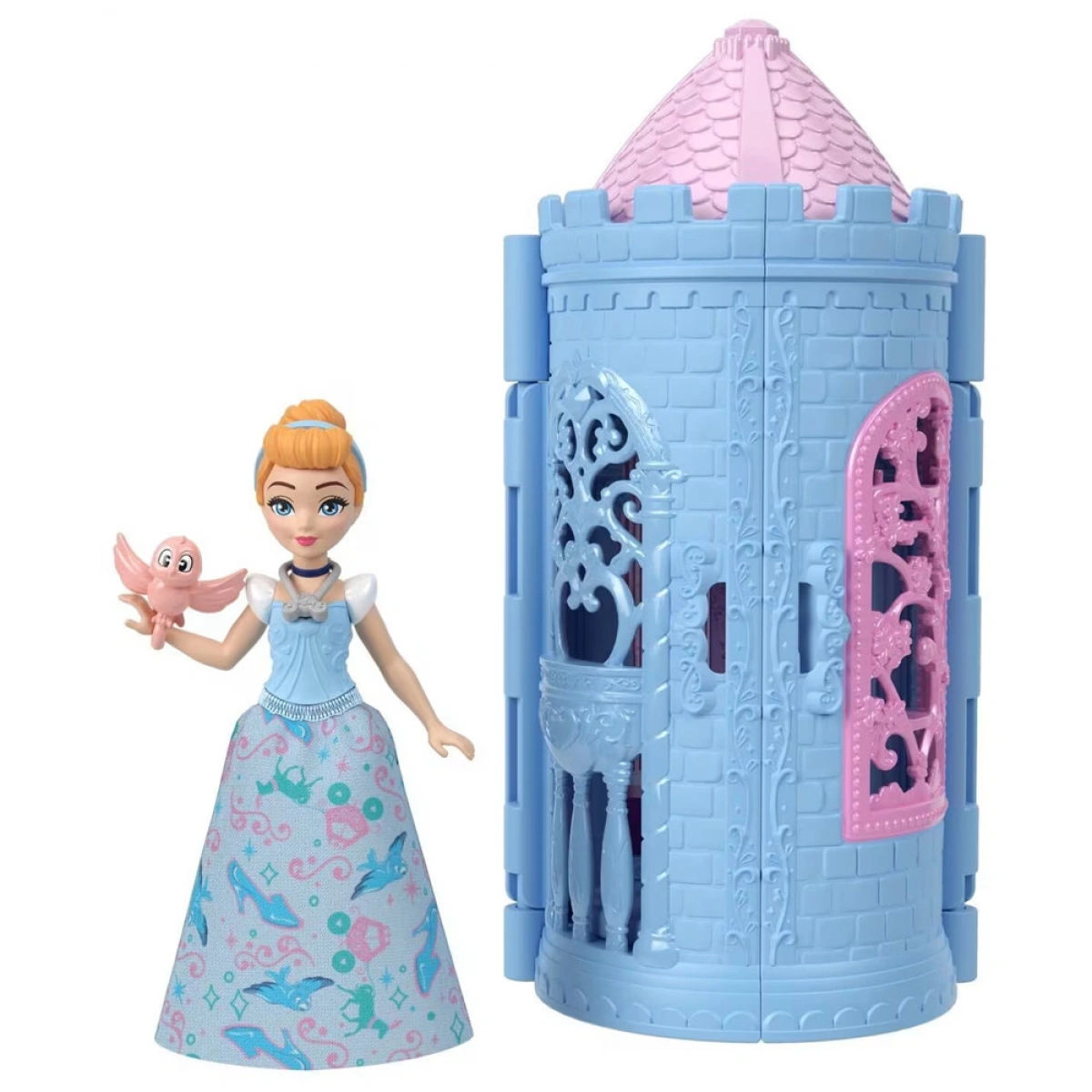 MATTEL DISNEY PRINCESS ΠΥΡΓΟΣ ΕΚΠΛΗΞΗ ΜΙΝΙ ΚΟΥΚΛΕΣ JBL46