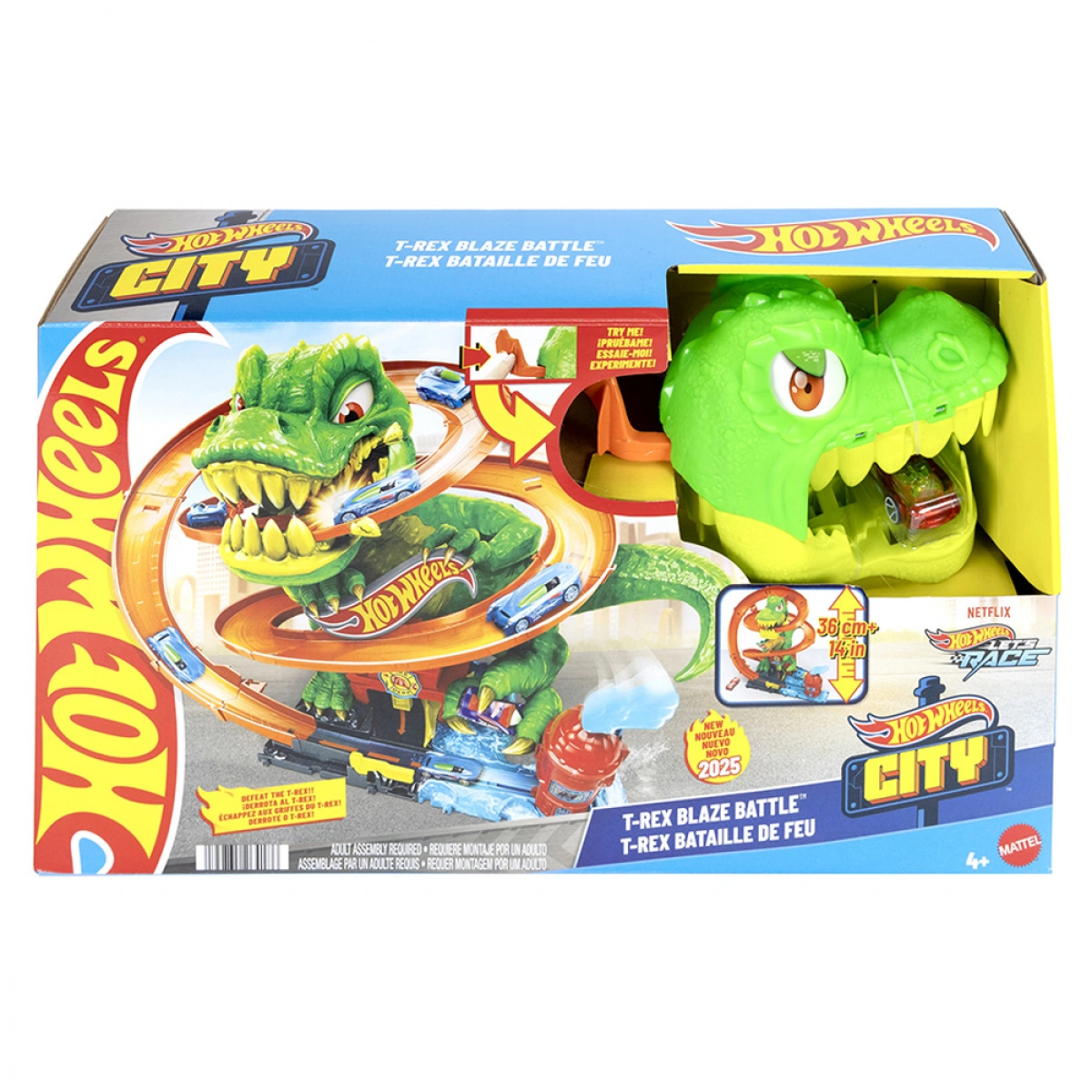 MATTEL HOT WHEELS  CITY T-REX ΠΙΣΤΑ ΠΥΡΟΣΒΕΣΤΙΚΟΣ ΣΤΑΘΜΟΣ JBM73