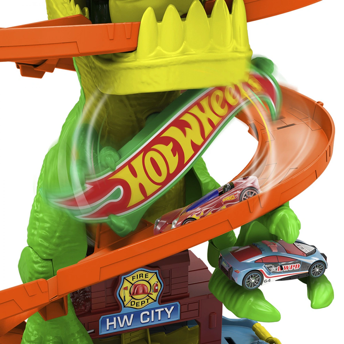 MATTEL HOT WHEELS  CITY T-REX ΠΙΣΤΑ ΠΥΡΟΣΒΕΣΤΙΚΟΣ ΣΤΑΘΜΟΣ JBM73