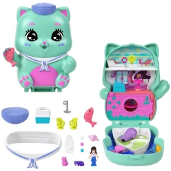 MATTEL POLLY POCKET SET SAIL KITTY    NO JFG56/JCR37