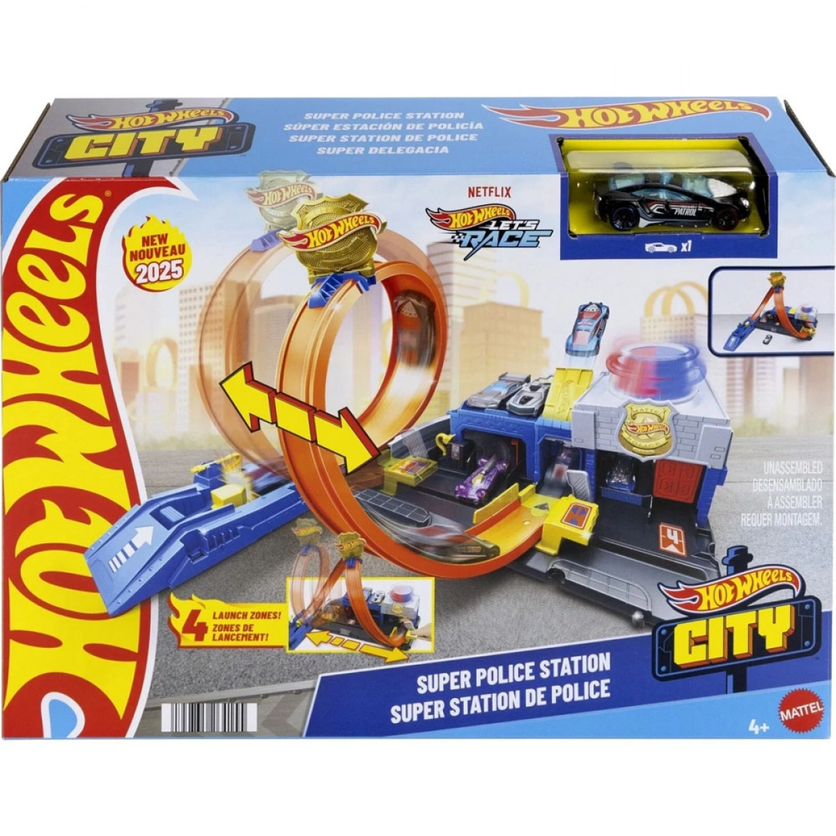 MATTEL HW CITY SUPER POLICE STATION JBM71