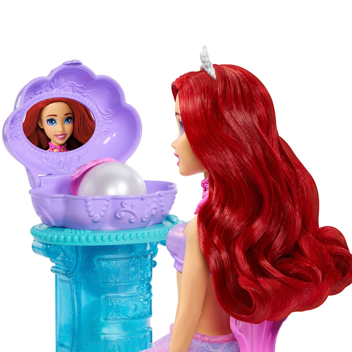 MATTEL DISNEY PRINCESS FD MERMAID SUPRISE DOLL VANITY POP ARIEL JBF86