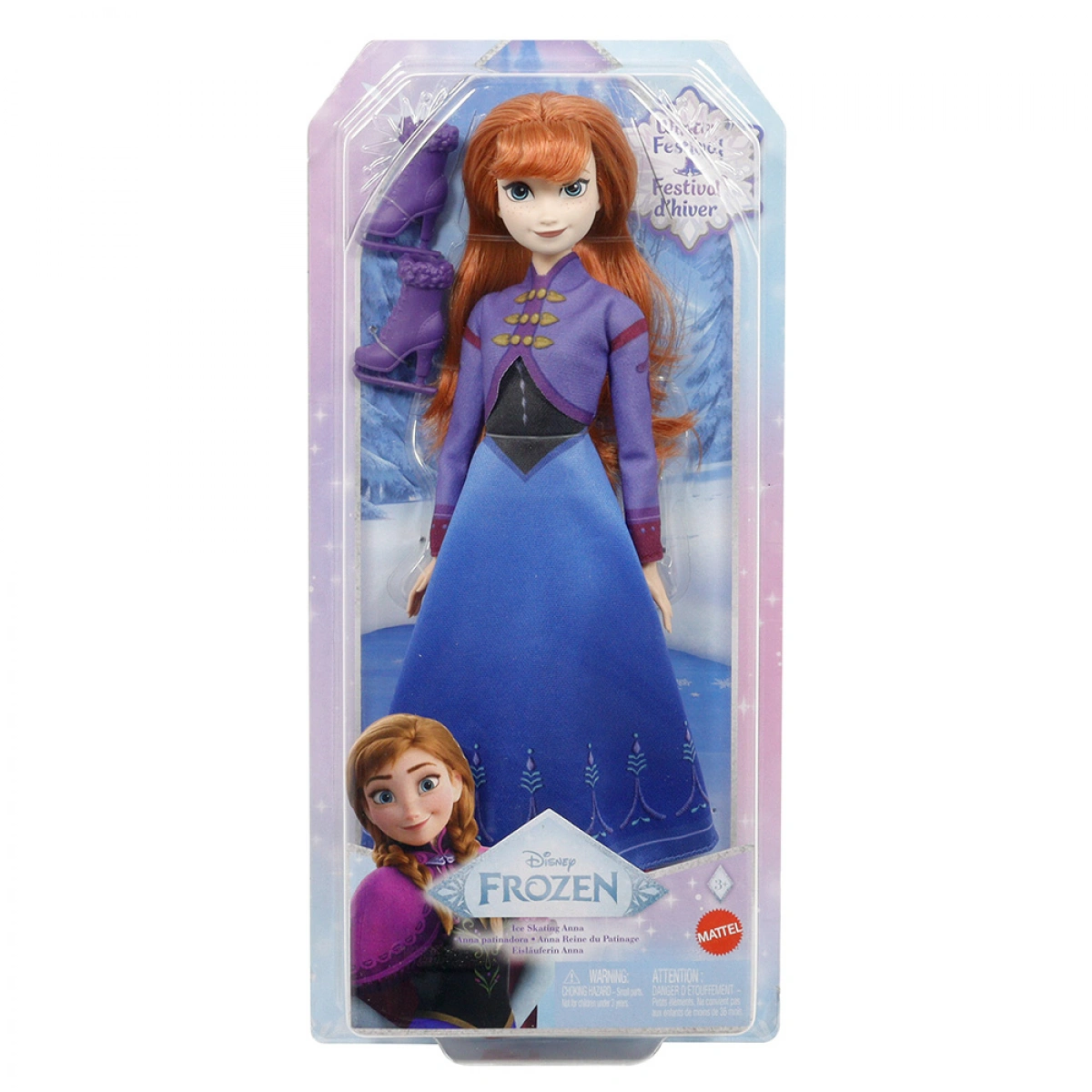 MATTEL DISNEY FROZEN ICE SKATE ANNA JBG54